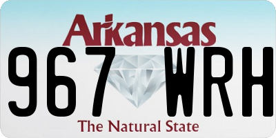 AR license plate 967WRH