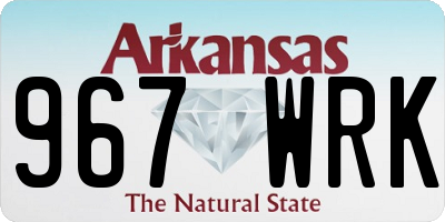AR license plate 967WRK