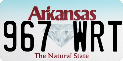 AR license plate 967WRT