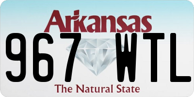 AR license plate 967WTL