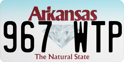 AR license plate 967WTP