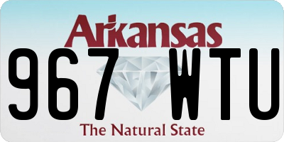 AR license plate 967WTU