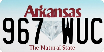 AR license plate 967WUC