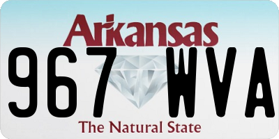 AR license plate 967WVA