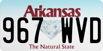 AR license plate 967WVD