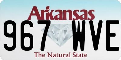 AR license plate 967WVE