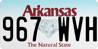 AR license plate 967WVH