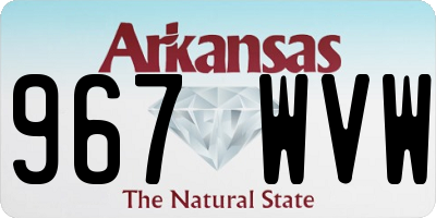 AR license plate 967WVW