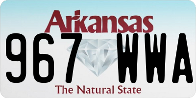 AR license plate 967WWA