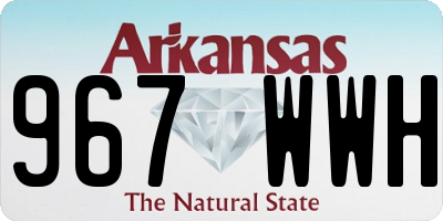 AR license plate 967WWH