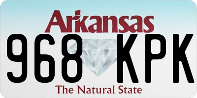 AR license plate 968KPK