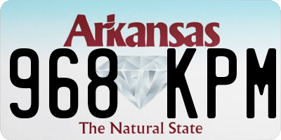 AR license plate 968KPM