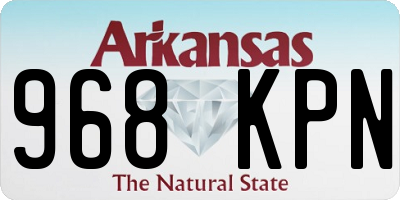 AR license plate 968KPN