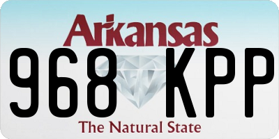 AR license plate 968KPP