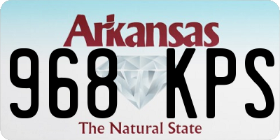 AR license plate 968KPS