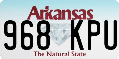 AR license plate 968KPU