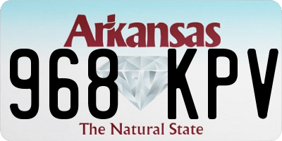 AR license plate 968KPV