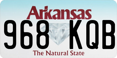 AR license plate 968KQB