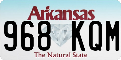 AR license plate 968KQM