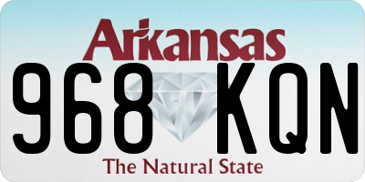 AR license plate 968KQN