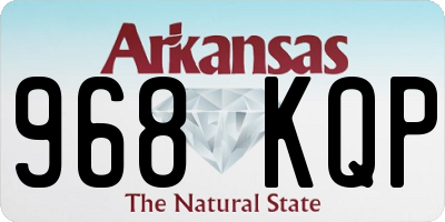AR license plate 968KQP