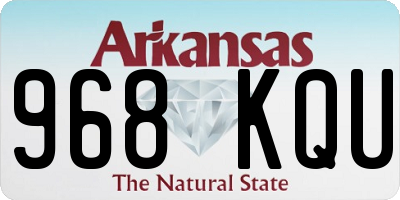 AR license plate 968KQU