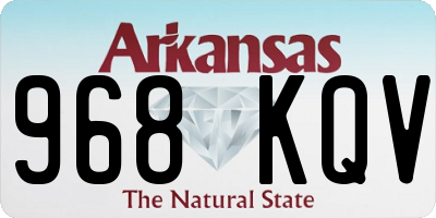 AR license plate 968KQV