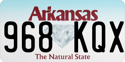 AR license plate 968KQX