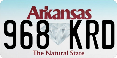 AR license plate 968KRD