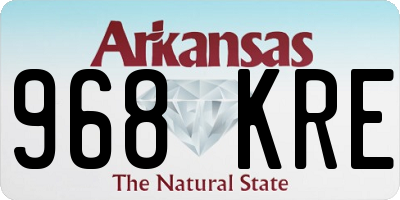 AR license plate 968KRE