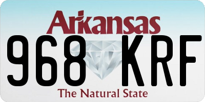 AR license plate 968KRF