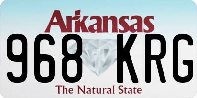 AR license plate 968KRG