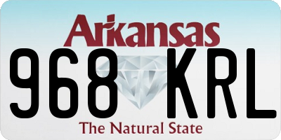 AR license plate 968KRL