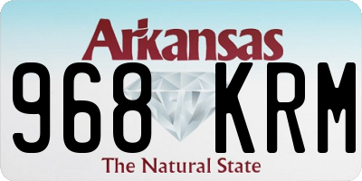 AR license plate 968KRM