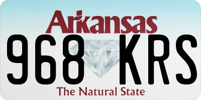 AR license plate 968KRS