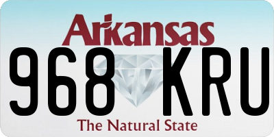 AR license plate 968KRU