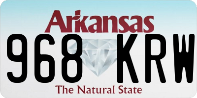 AR license plate 968KRW