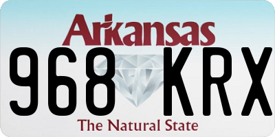 AR license plate 968KRX