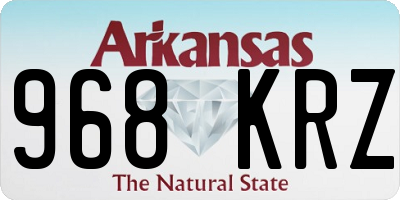 AR license plate 968KRZ