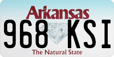 AR license plate 968KSI