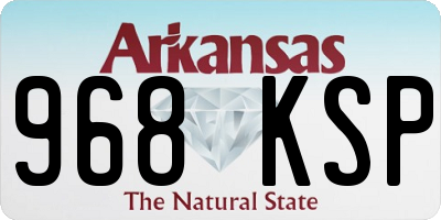 AR license plate 968KSP
