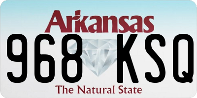 AR license plate 968KSQ
