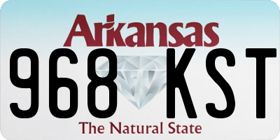 AR license plate 968KST