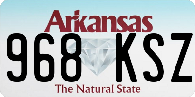 AR license plate 968KSZ