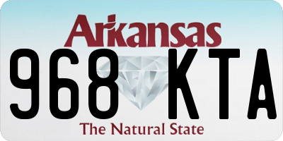 AR license plate 968KTA