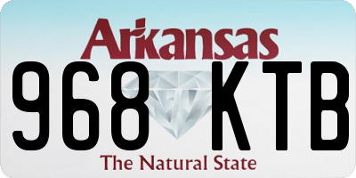 AR license plate 968KTB