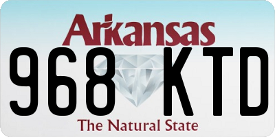 AR license plate 968KTD
