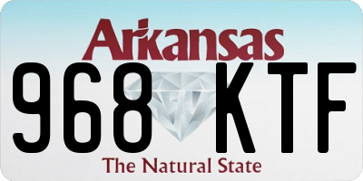 AR license plate 968KTF
