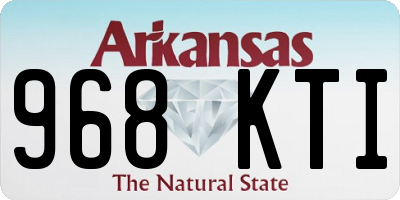AR license plate 968KTI