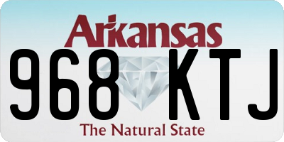 AR license plate 968KTJ
